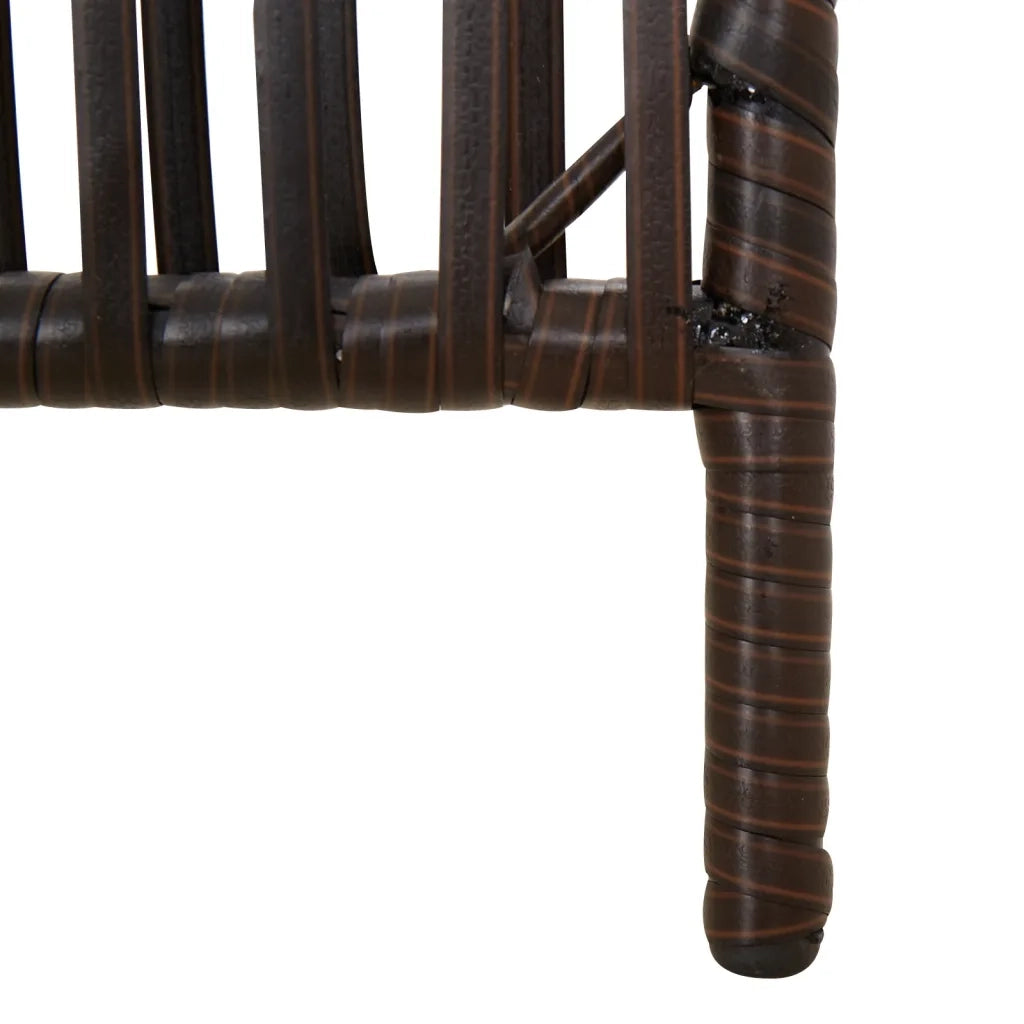 Divisorio per Ambienti | Divider per stanze | Paravento a 6 Pannelli Marrone in Polyrattan