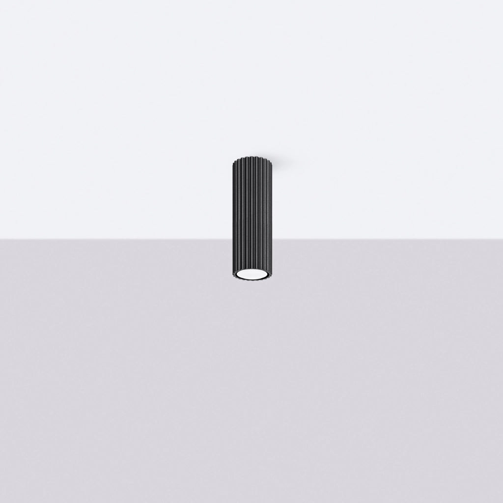 Lampada da soffitto KARBON 20 nero
