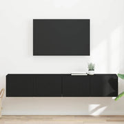 Mobile TV da parete 2 pcs Nero 78,5 x 31 x 29,5 cm 892212