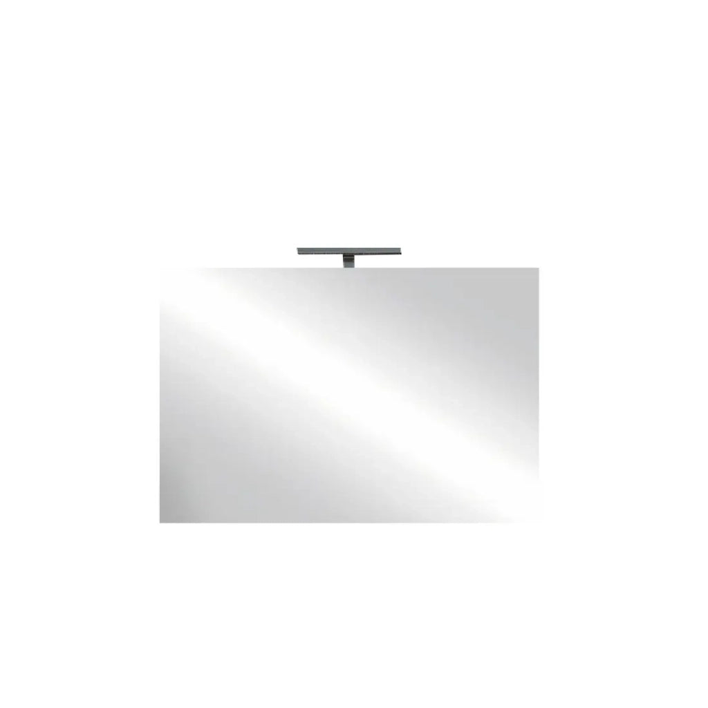 Specchio design KUBRICK – 80x75 cm con LED – Bianco lucido