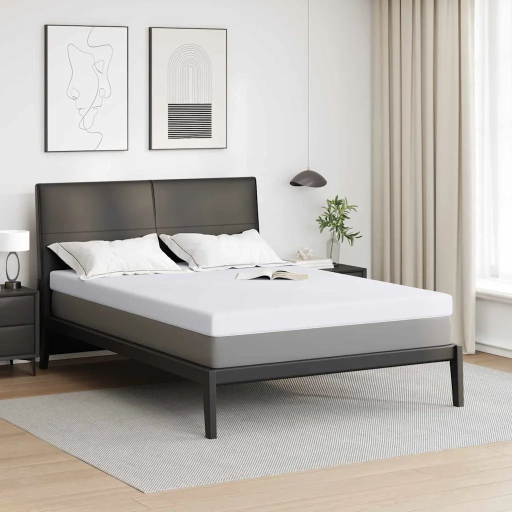 Topper per materasso Bianco 160 x 200 cm Tessuto Jacquard 4106250
