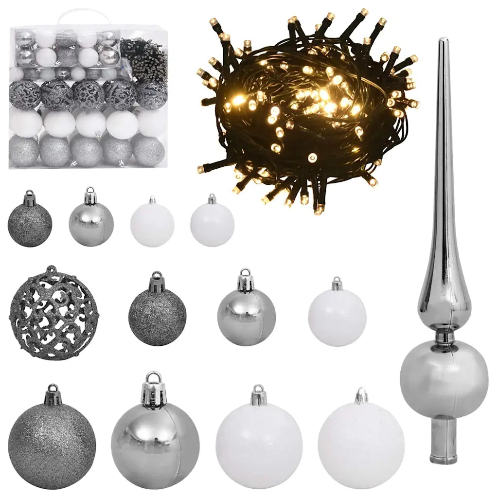 Albero di Natale artificiale con 300 LED Bianco 180 cm