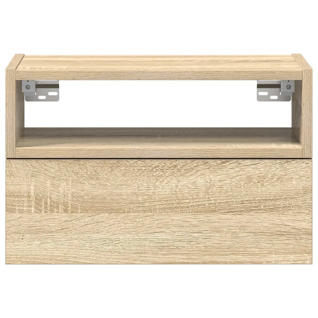 Comodino a Muro Rovere Sonoma 45x26x28,5 cm 858600