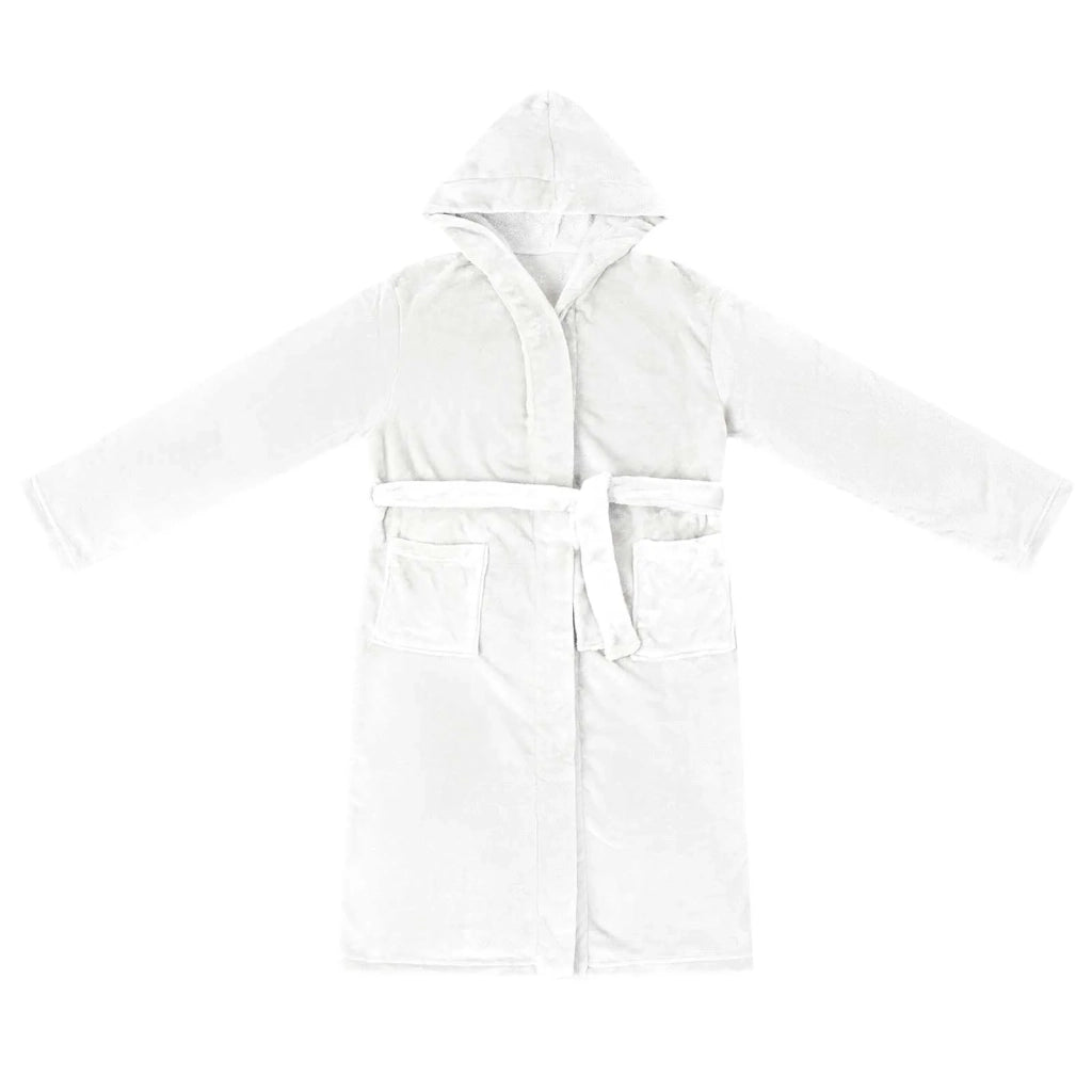 Accappatoio con Cappuccio Bianco xl Flanella 42017252