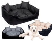 AIO FACTORY 55x45 cm ECCO Cuccia per cani impermeabile nera con cuscino per cani