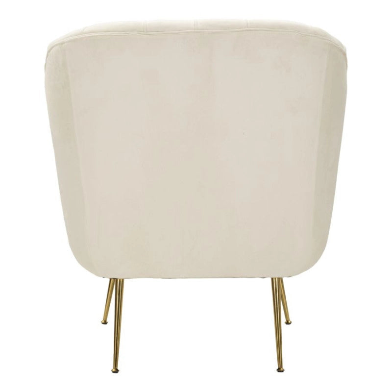 Poltrona Budapest Crema Con Cuscino cm 88x83x91
