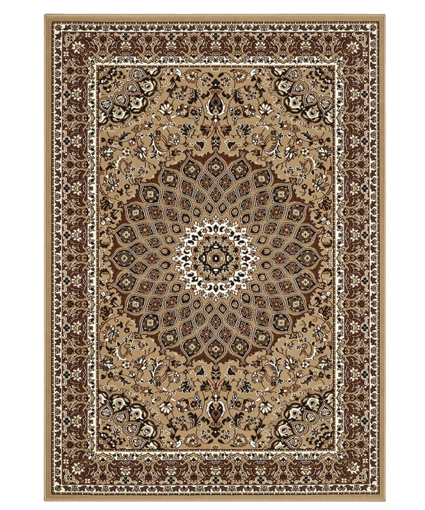 Tappeto ROYAL SHIRAZ 2082 BEIGE cm.280x380 arredo soggiorno salotto disegno moderno geometrico arredo casa