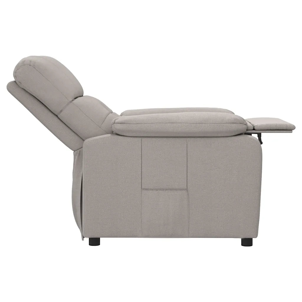 Poltrona Reclinabile in Tessuto Tortora 289670