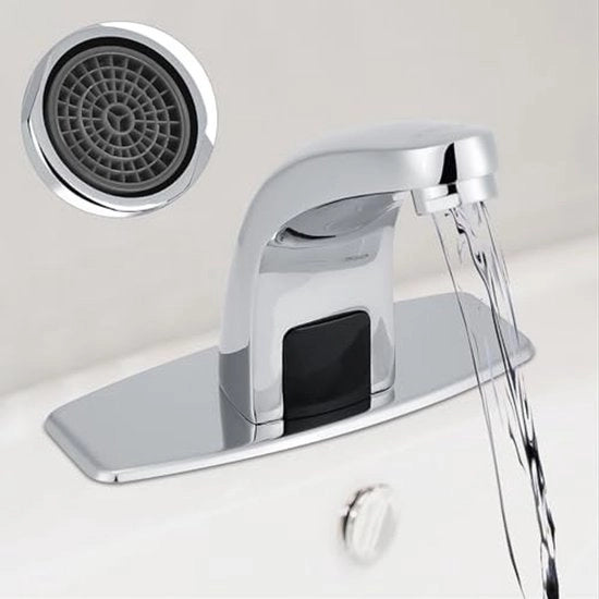 Acquisto Automatico Sensoresso Infrarosso - Materiale Zinco/Zincata - Resistente Corrosione - Idoneo Igiene - Design Moderno - Finitura Cromata - Maniglie Senza Contatto