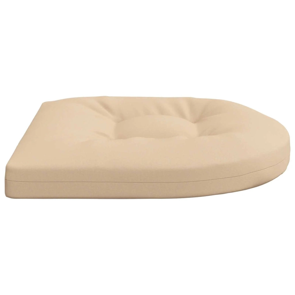 Cuscini per Sedia in 4 Pezzi 4 pz 100% Poliestere Crema 945292