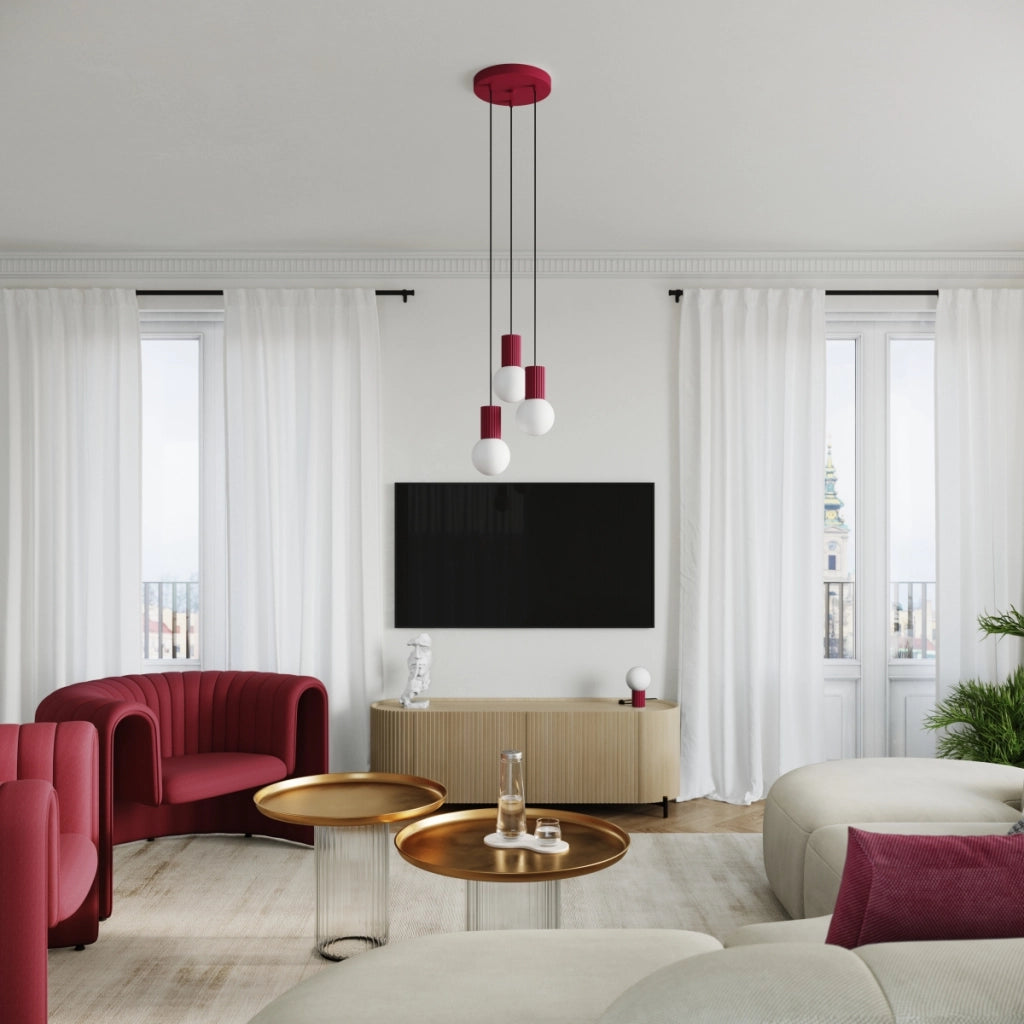 Lampada da tavolo HALO bordeaux