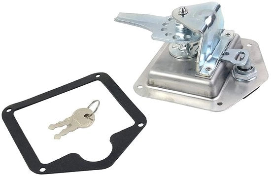 Accessori per camper/vrachtwagen - T-greep - Incluso chiave - Dimensioni 124x121x67 mm - Deurslot in acciaio inox