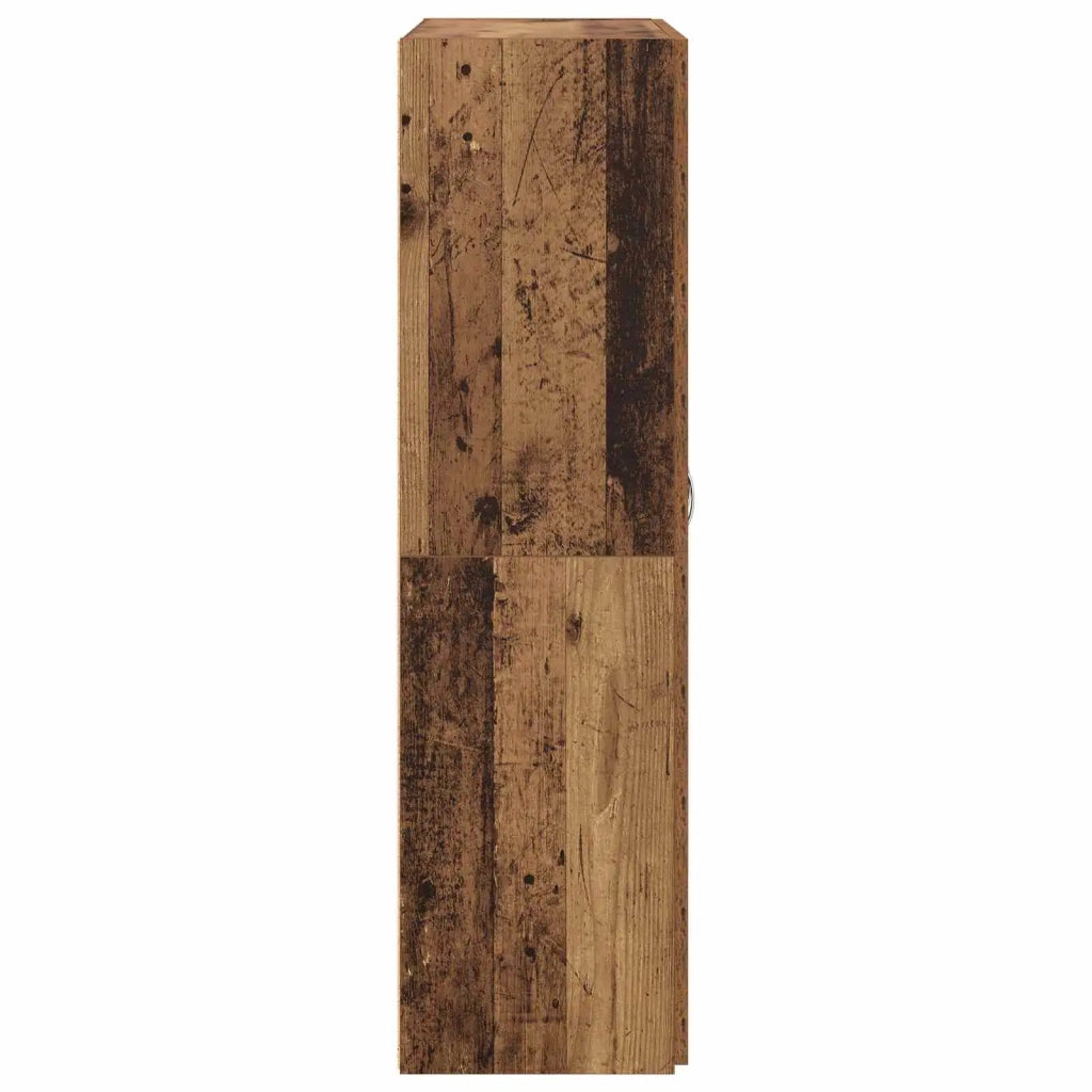 Mobile per Ufficio con lo scaffale Rovere Nero 60 x 32 x 115 cm 879636