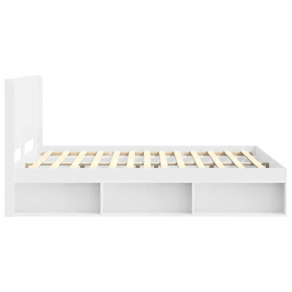 Struttura del letto con stoccaggio e testata 3 pcs 3413845