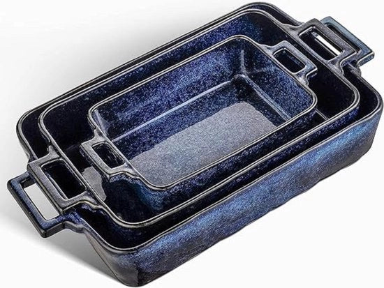 Set di piatti in ceramica per forno - versatile e elegante - set da 3 pezzi