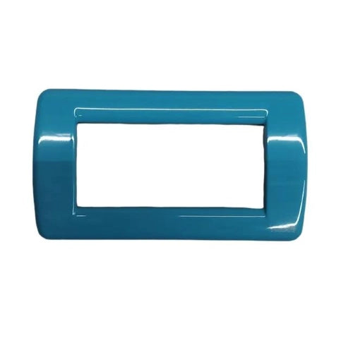 VIMAR IDEA - RONDO` PLACCA 4P METAL TURCHESE