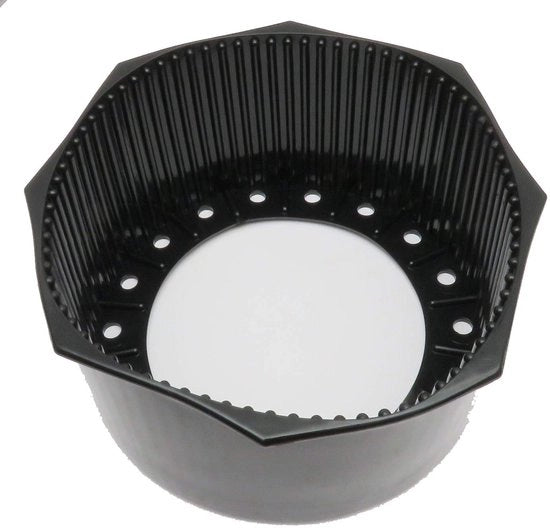 Caricatore cilindrico 12L - Corrosione resistente - PVC - Materiale plastico - Sostenibile - Nero - Protezione contro le abrasioni - Cinturino di chiusura