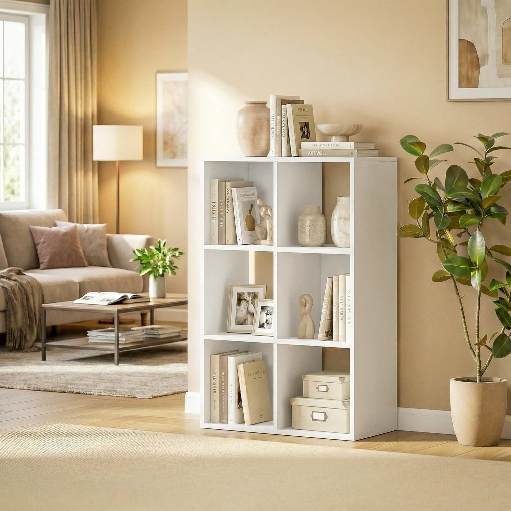 Libreria con 3 Ripiani ¨C Minimal ¨C Bianco 60x24x30