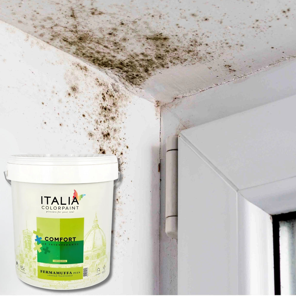 Idropittura lavabile traspirante bianca interni umidità comfort fermamuffa plus *** formato 2.5 lt, confezione 1