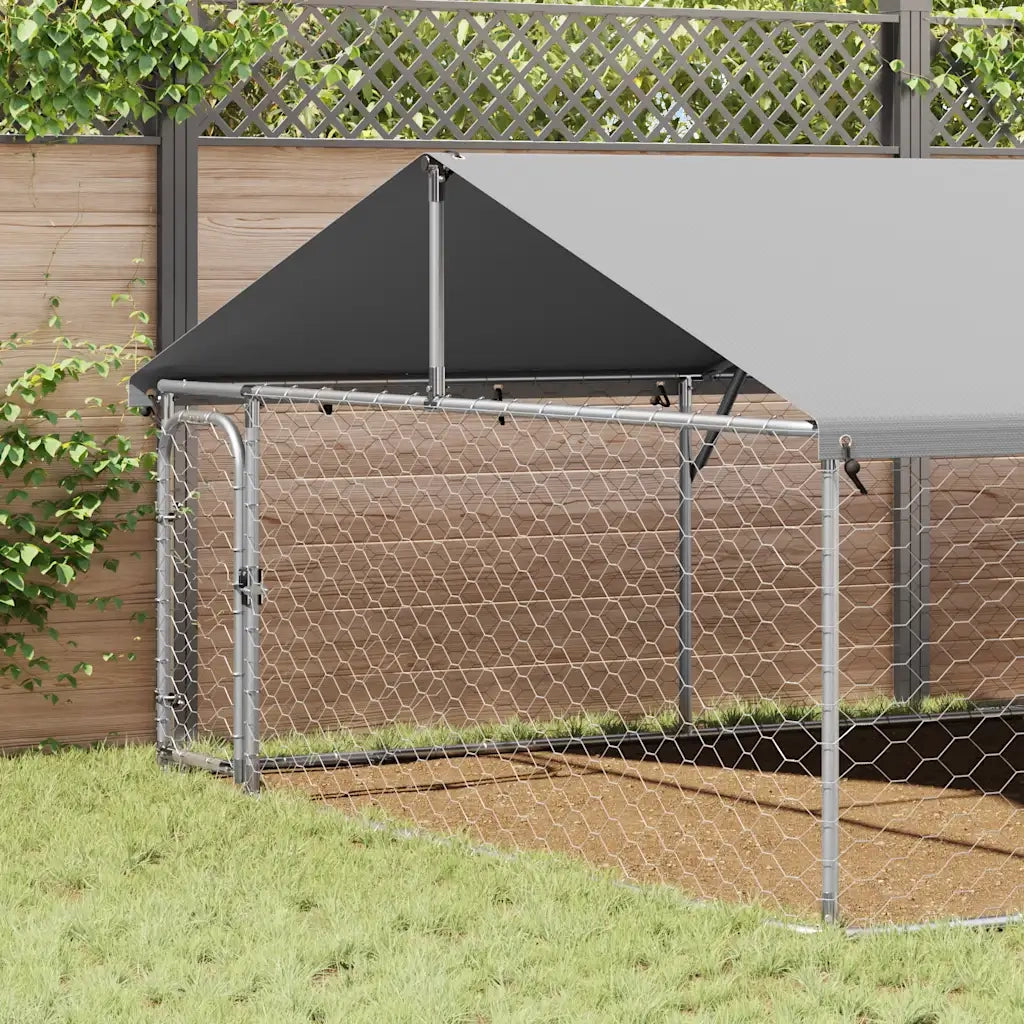 Gabbia per Cani da Esterno con Tetto-Cassa per cani 600x300x150 cm