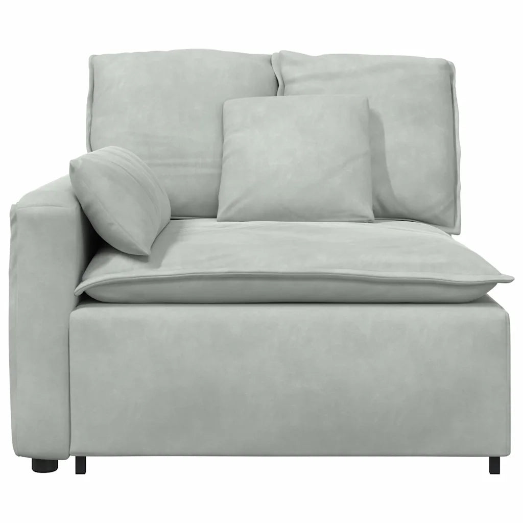 Modulo Terminale Bracciolo Divano Modulare con Cuscini-Sofa Modulare-Divanetto 100 cm 100003