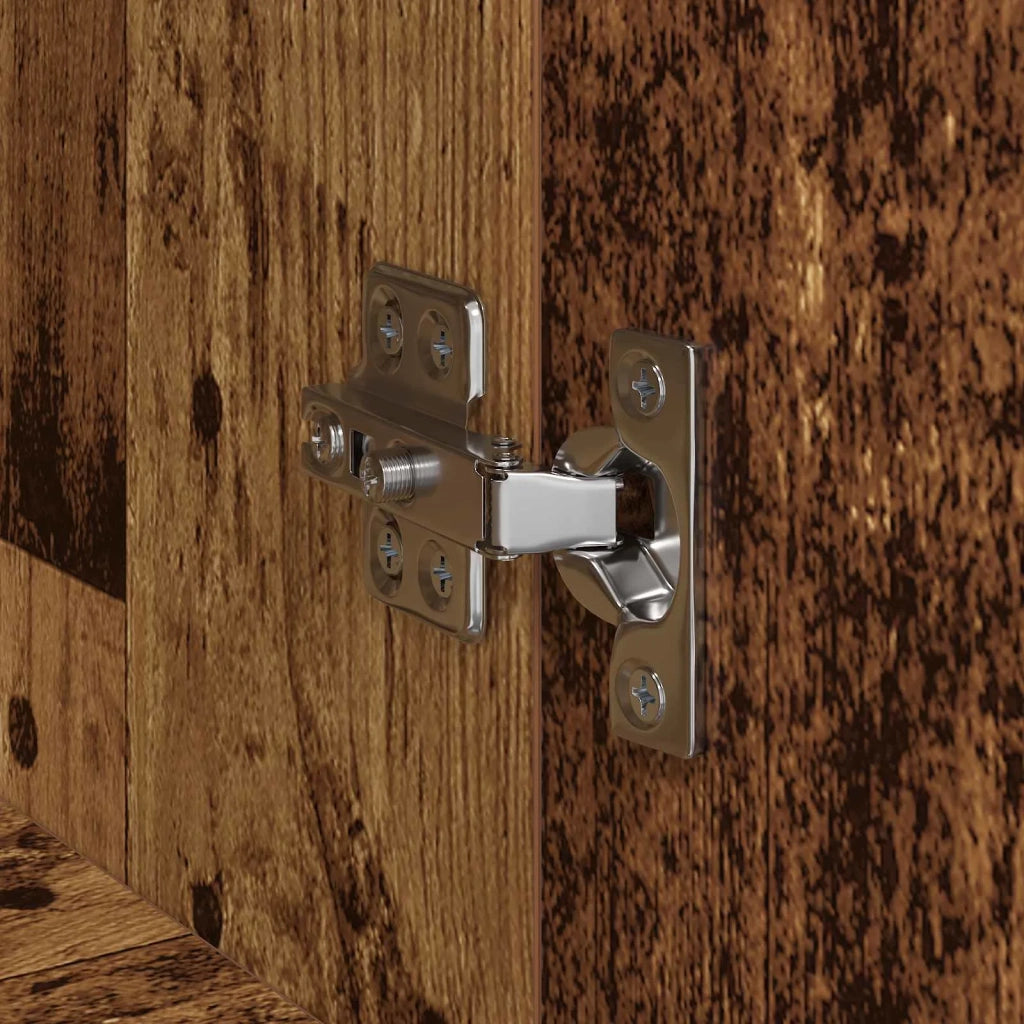 Mobile per Ufficio con lo scaffale Rovere Nero 60 x 32 x 115 cm 879636