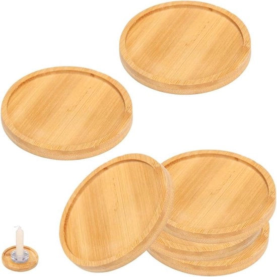 Decorazioni da tavolo in legno - 6 pezzi - Legno