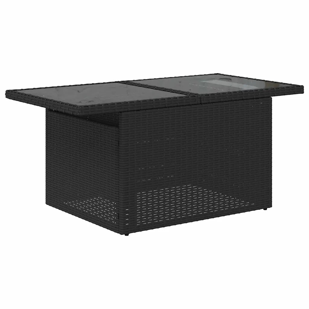 Set Divano da Giardino 5 pcs Nero Rattan in Polipropilene 3357280