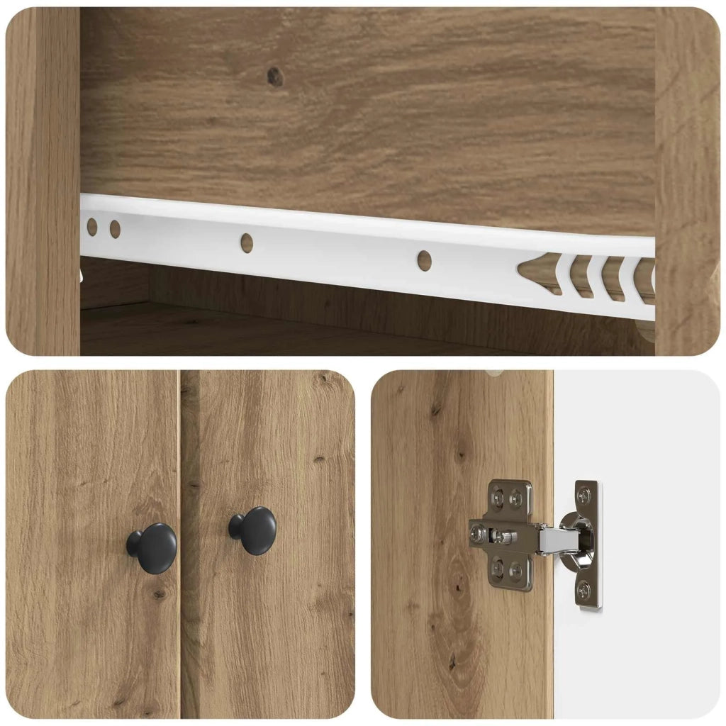 Set di armadi 2 pcs Rovere Artigianale Legno ingegnerizzato 3416906