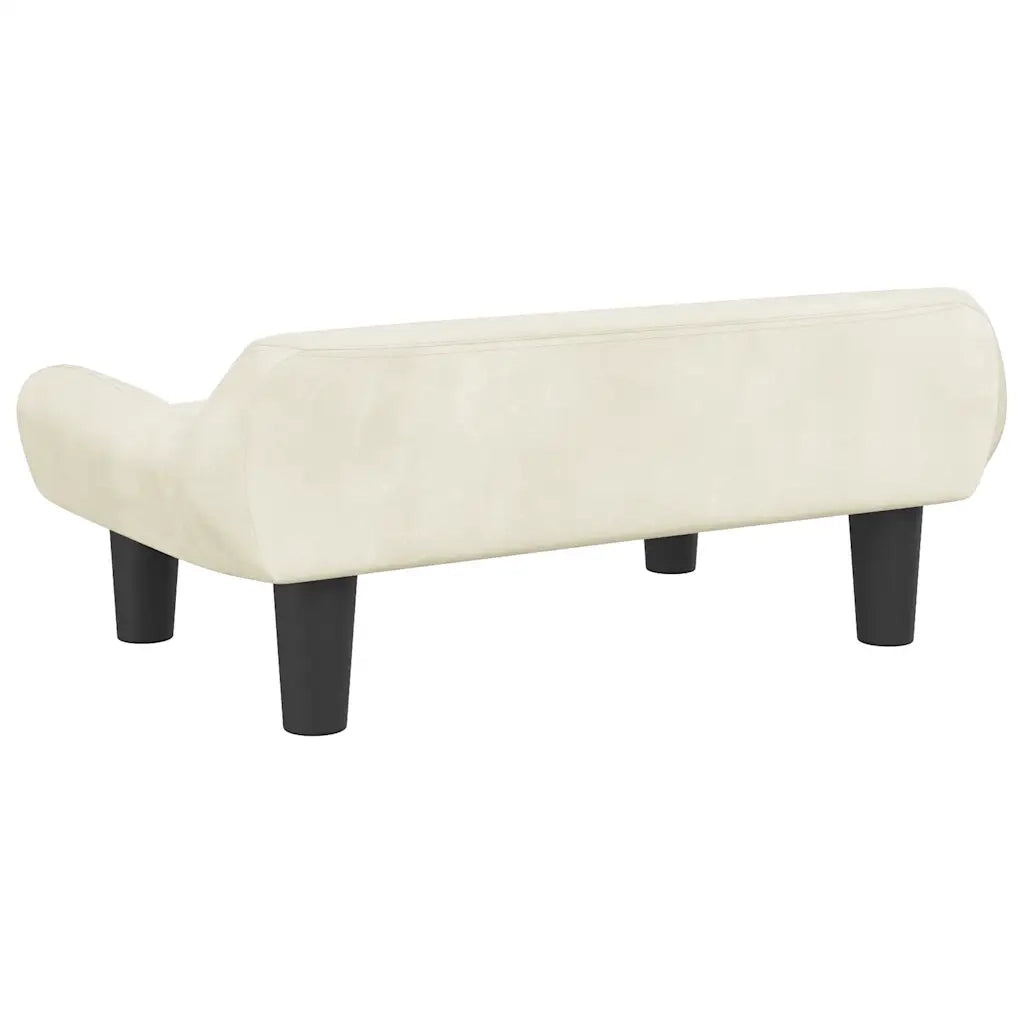 Divano per Bambini-Sofa-Divanetto Crema 70x40x24 cm in Velluto