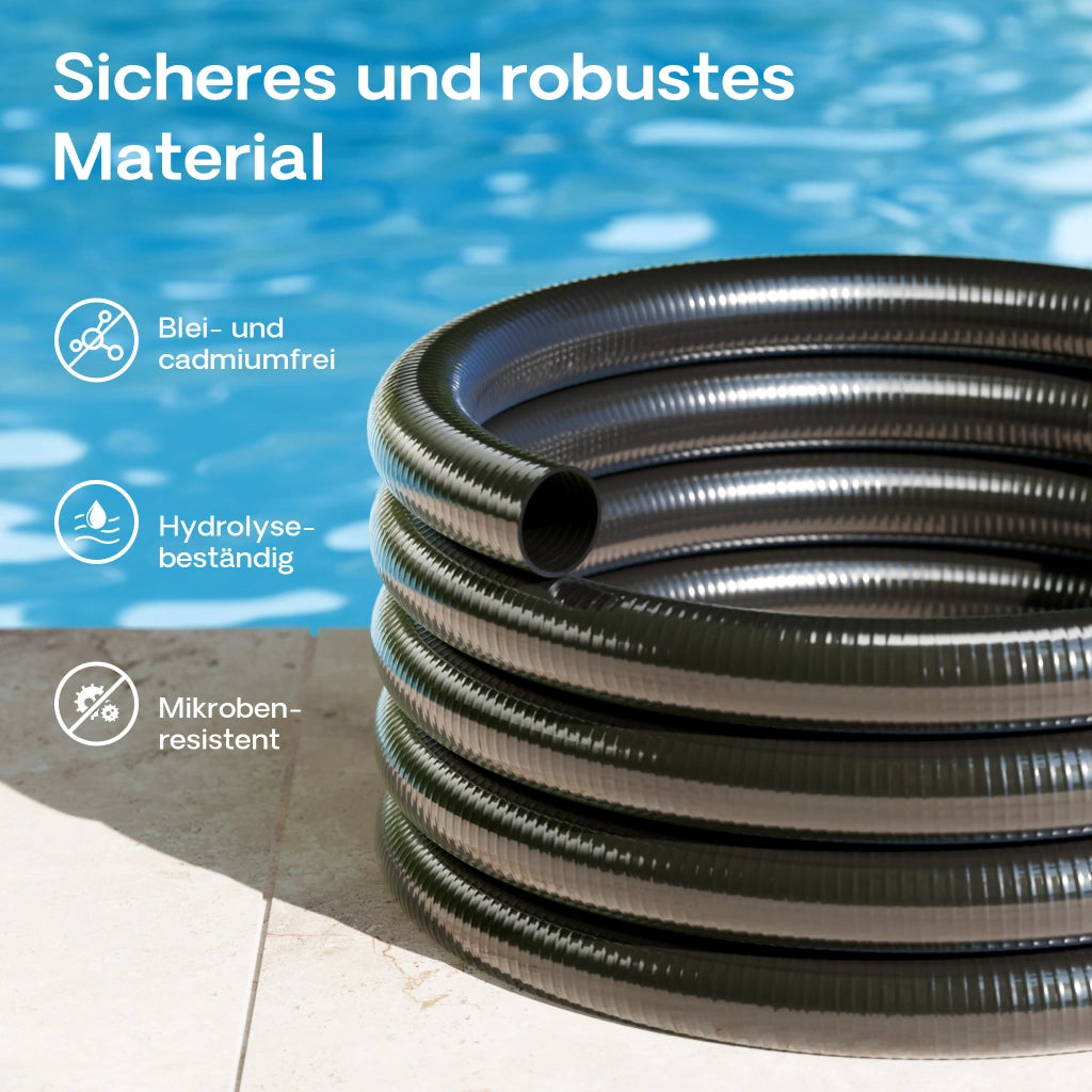Tubo Luisiana OM/I 25m Tubo spiralato per aspirazione in PVC D32mm 320g/m per pompe laghetti