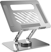 Stand per computer dausibile per scrivania stand per computer dausibile con base rotativa 360° - pieghevole e trasportabile - compatibile con MacBook e computer portatili fino a 16