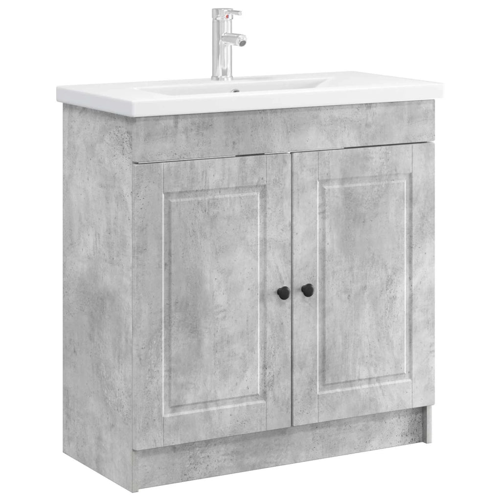 Mobiletto da bagno sotto il lavello Grigio Cemento 890067