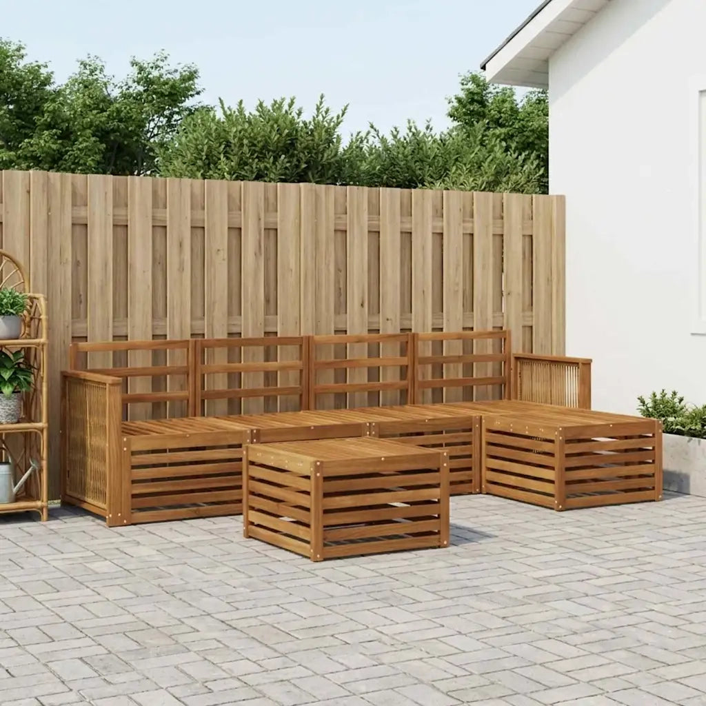 Set di divani da esterno 6 pcs Naturale 3384265