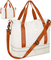 Borsa portatile pieghevole con tasca per scarpe - impermeabile - ideale per weekend e palestra