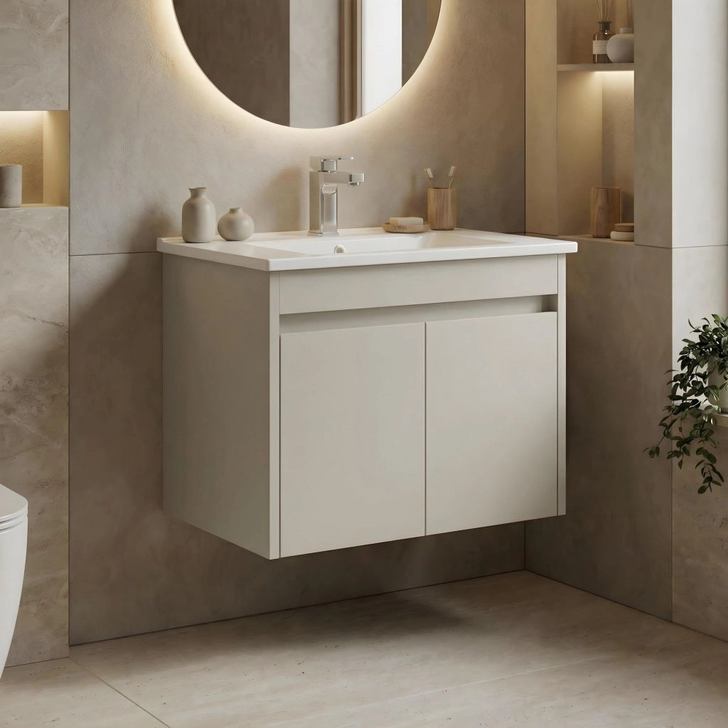 Mobile lavabo "Arno 65" - 65 x 45 x 52 cm - Cashmere