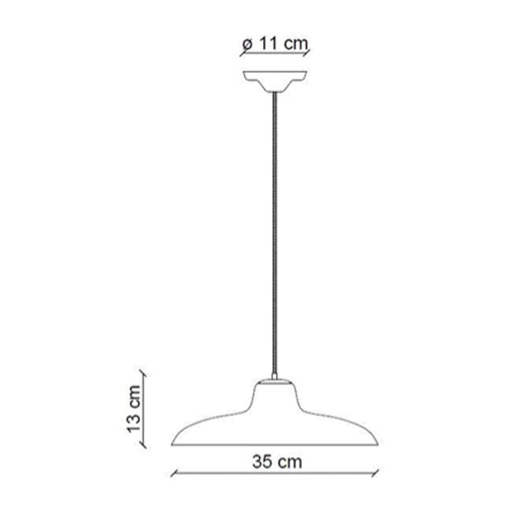 Lampadario Classico Como Ceramica Bianco Decorato Filo Blu 1 Luce E27