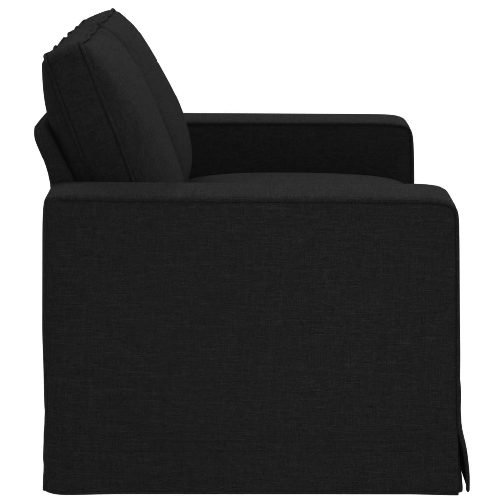 Divano Nero 162 x 80 x 82 cm Tessuto 42024385