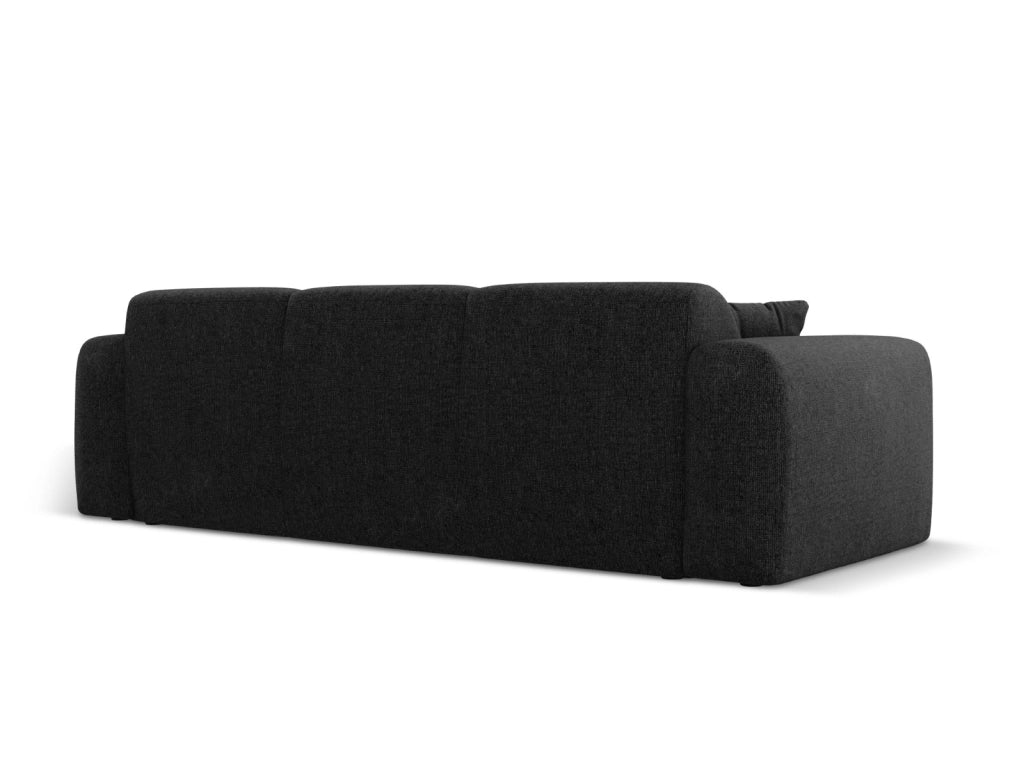 Cosmopolitan Design - Divano "Nolio" 3 posti in ciniglia nero 