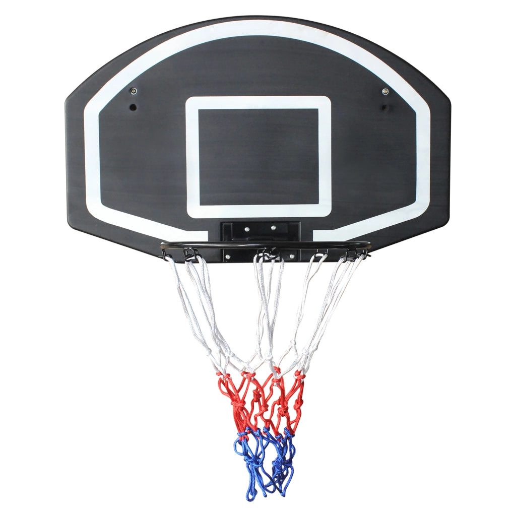CANESTRO DA BASKET DA PARETE 72,39x45,72 cm NERO