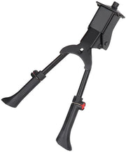 Piedistallo per bicicletta, piedistallo per bicicletta in alluminio regolabile in altezza, supporto antiscivolo in gomma, adatto per biciclette da montagna da 24" a 29