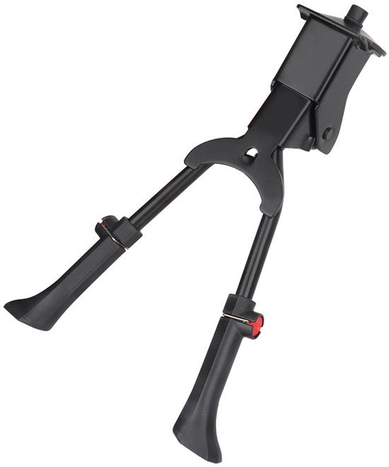 Piedistallo per bicicletta, piedistallo per bicicletta in alluminio regolabile in altezza, supporto antiscivolo in gomma, adatto per biciclette da montagna da 24" a 29