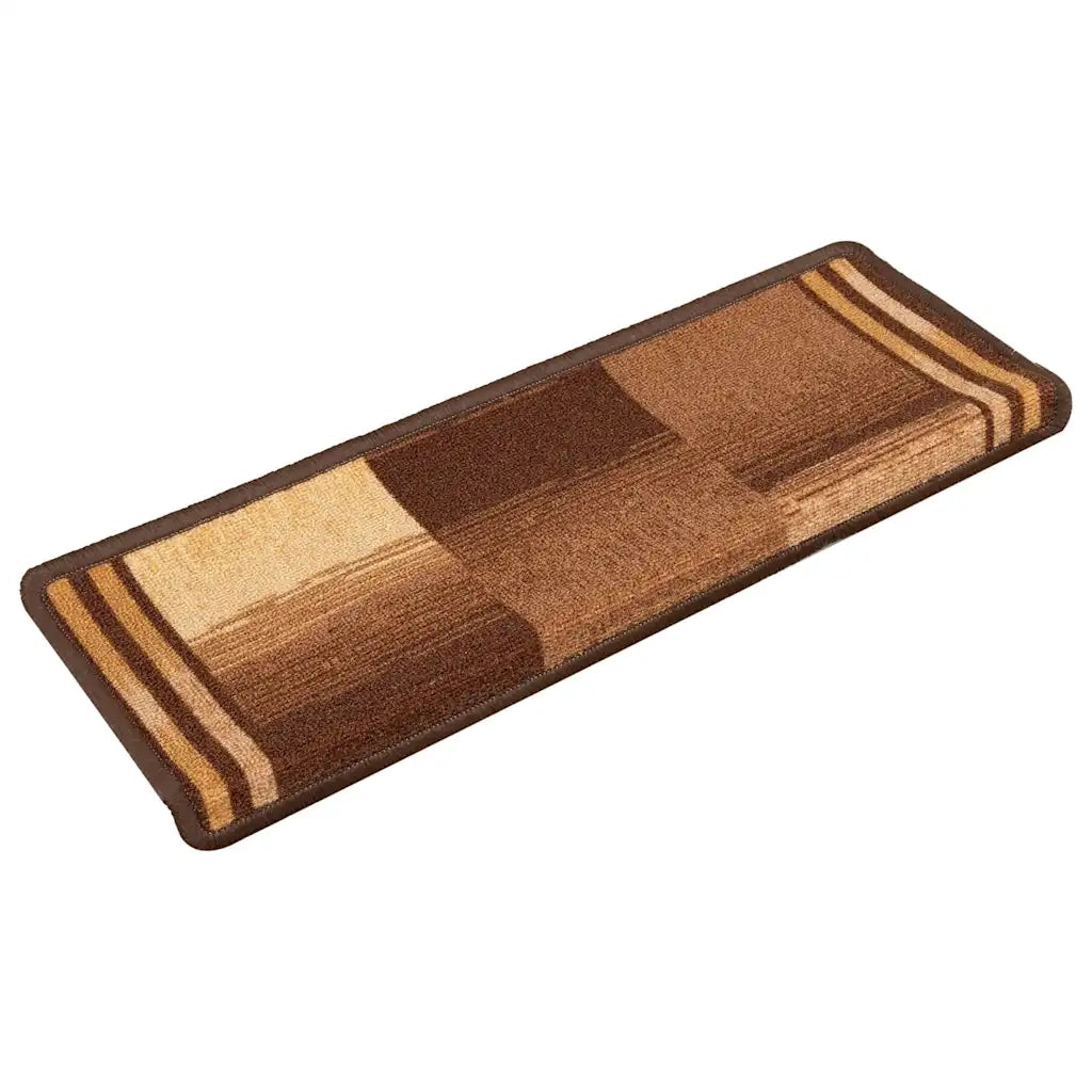 Tappetini per Scale Autoadesivi 5 pz 65x21x4 cm Marroni 149844