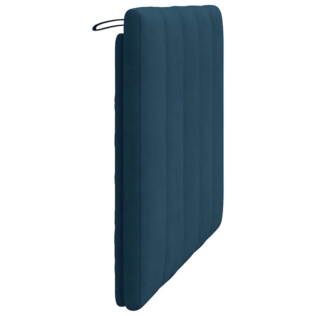 Cuscino Testiera Hanko Blu 100 cm in Velluto 374659