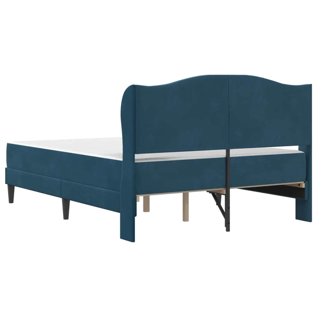 Letto matrimoniale | Letto per adulti | Struttura del letto con testiera 2 pcs Blu 120 x 190 cm Velluto