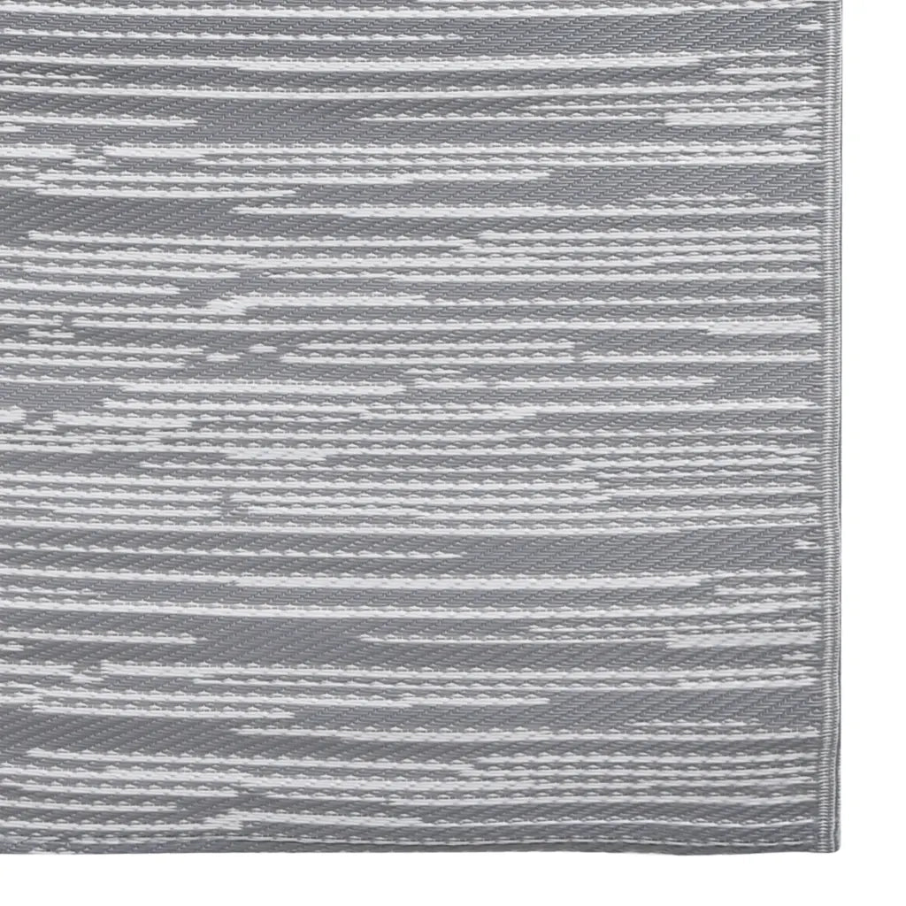 Tappeto da Esterni ARAKIL Grigio 190x290 cm in PP 310439