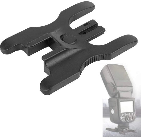 Supporto per Lampada a Flash - Robusto in Plastica - 1/4 Foro per Viti - Progettazione Duratura - Supporto per Lampada a Flash