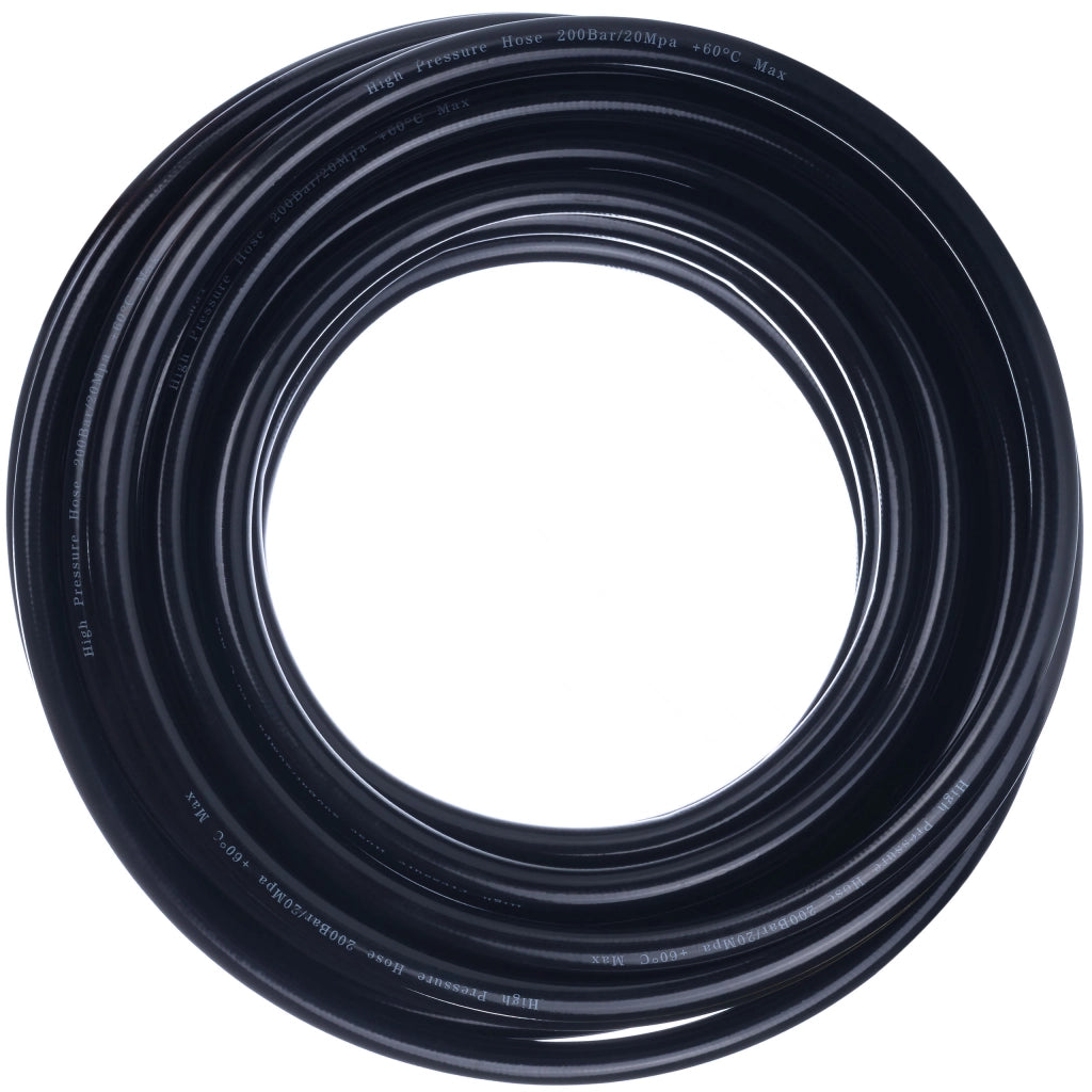 Tubo Alta Pressione 10m – Click Connect, Nylon, PVC | Max 200 Bar, 60°C