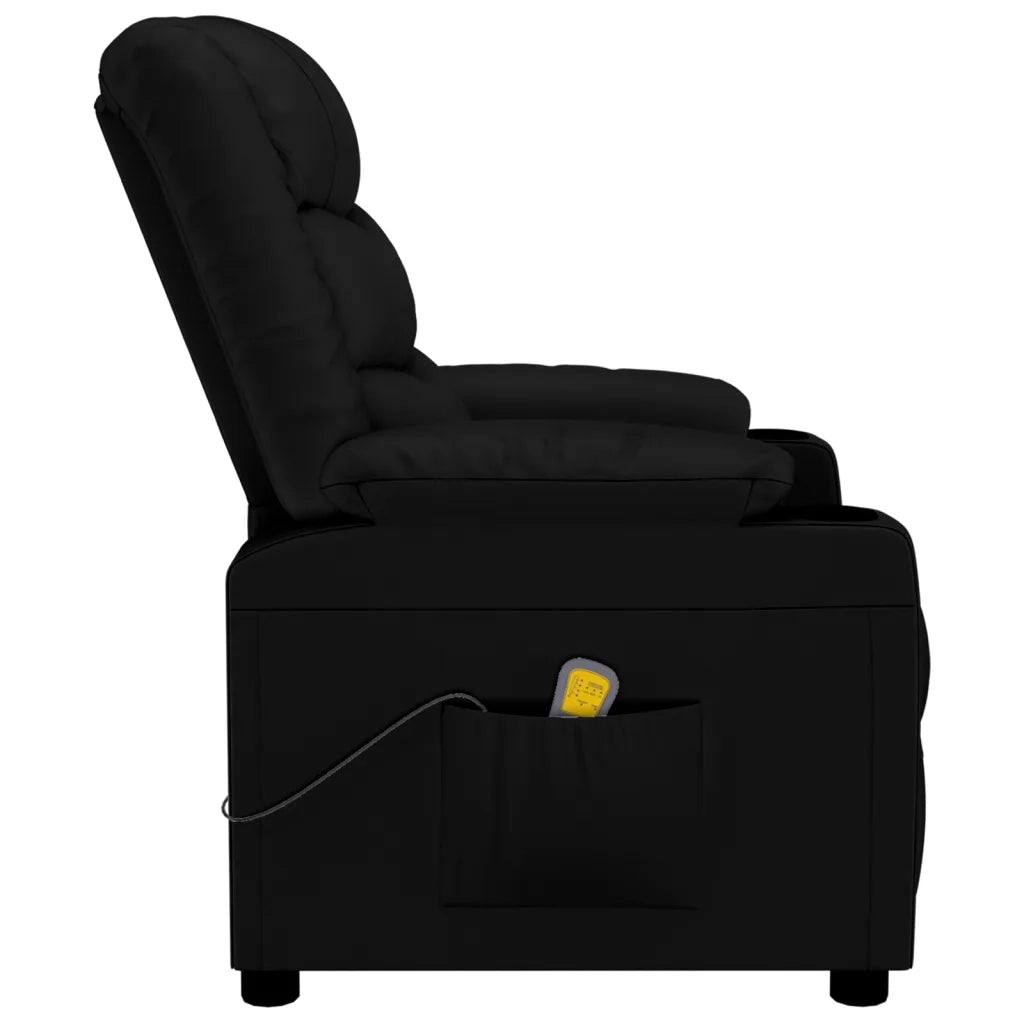 Poltrona Massaggiante Nera in Similpelle 348049