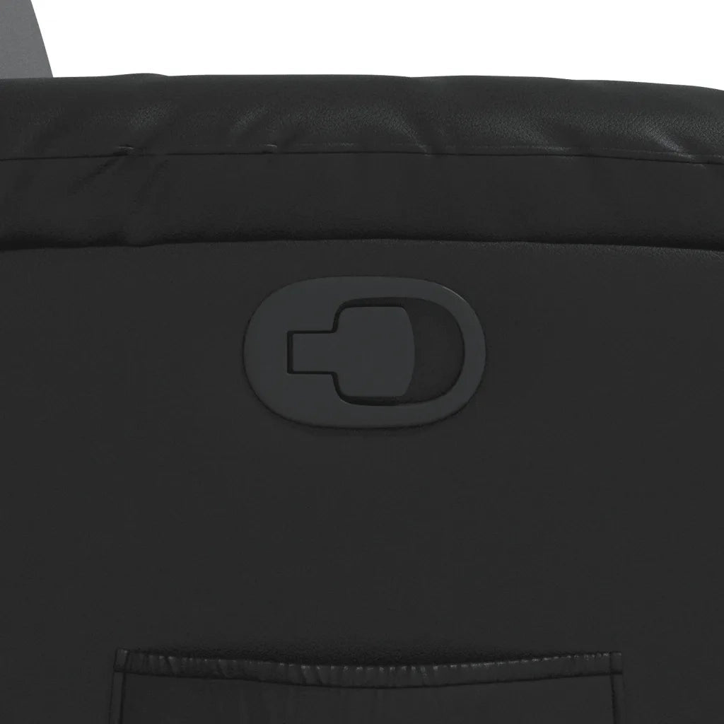 Poltrona Reclinabile Nera in Similpelle 373522